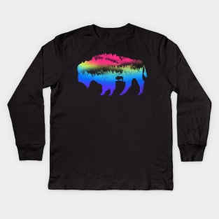 Bison nature Kids Long Sleeve T-Shirt